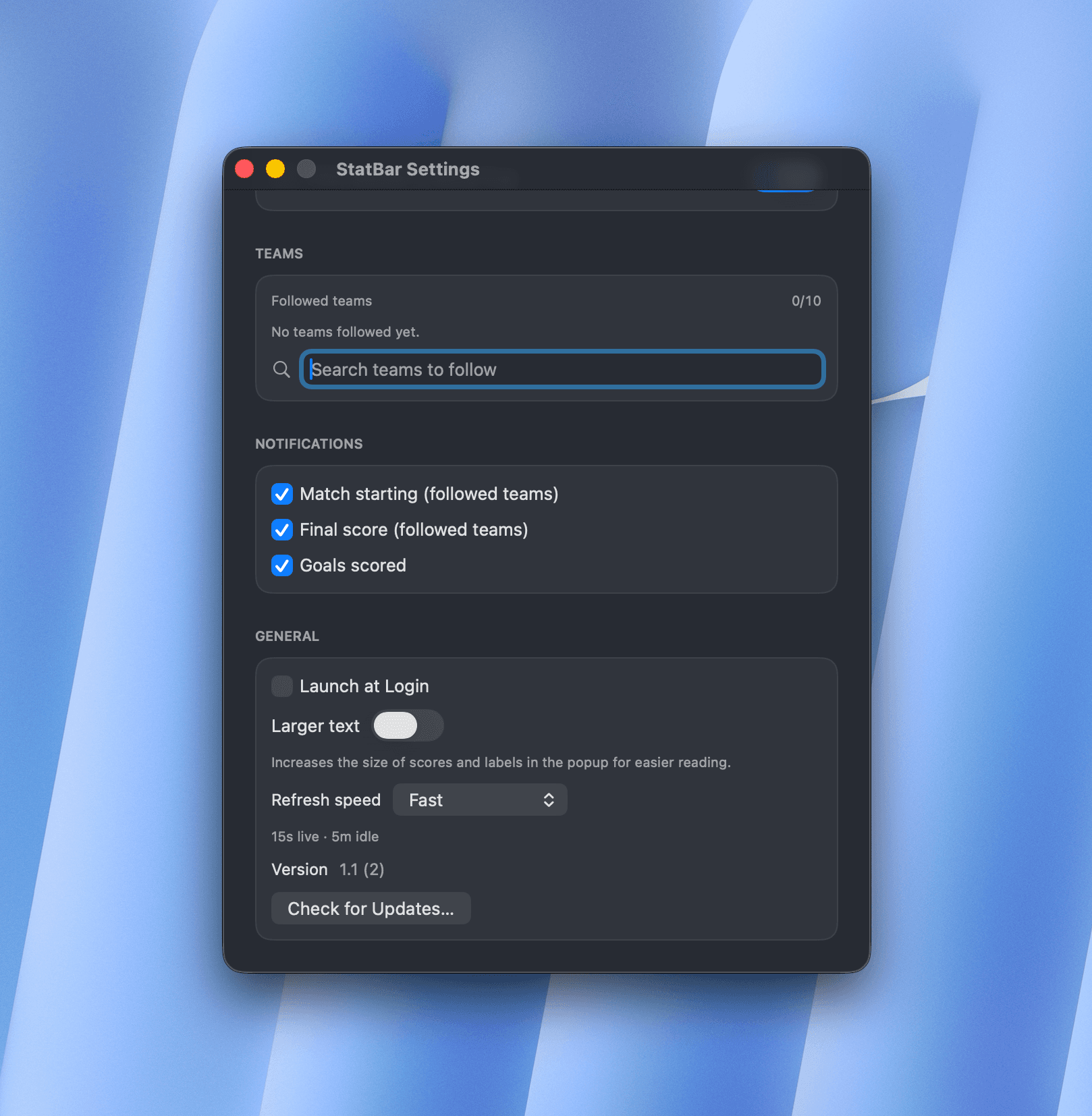 StatBar: Quiet by design